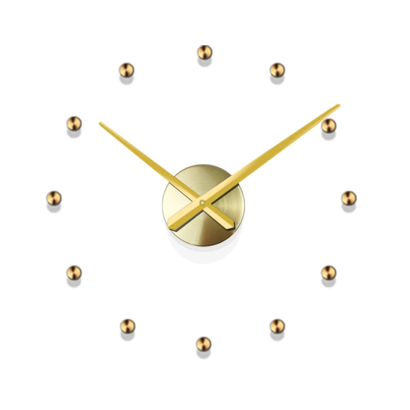 Horloge Murale Géométrique Métal – Grande Taille DIY