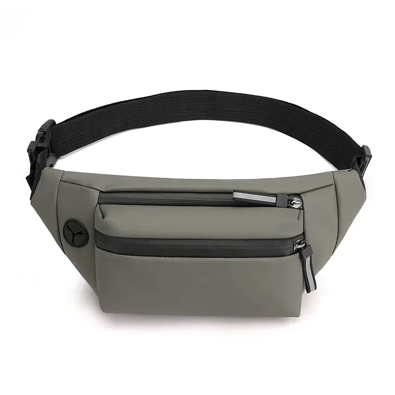 Sacoche Banane Cuir PU Homme, Design Minimaliste et Zippé
