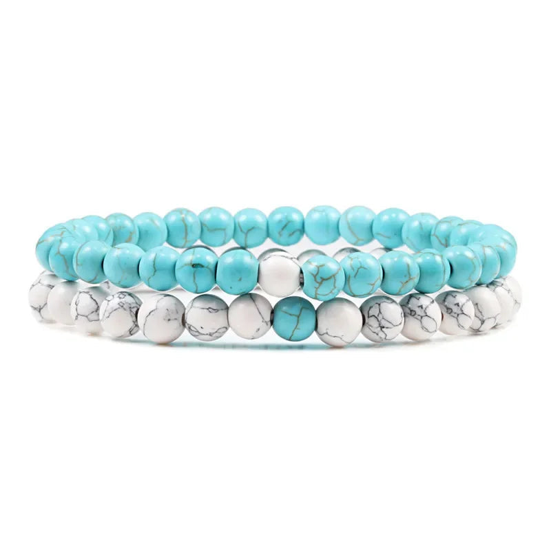 Bracelet Homme Double Rang Perles Noires et Œil de Tigre