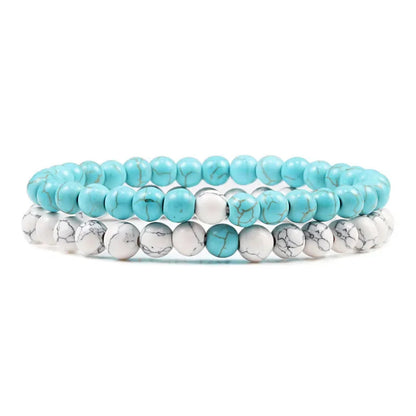 Bracelet Homme Double Rang Perles Noires et Œil de Tigre