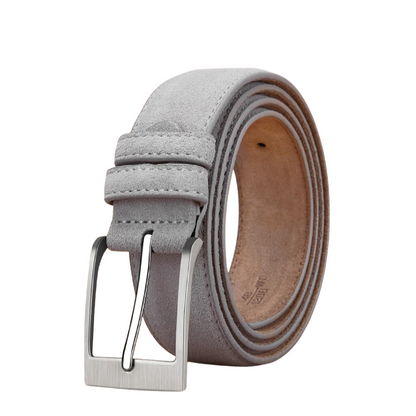 Ceinture Homme en Cuir Noir à Boucle Automatique Coulissante
