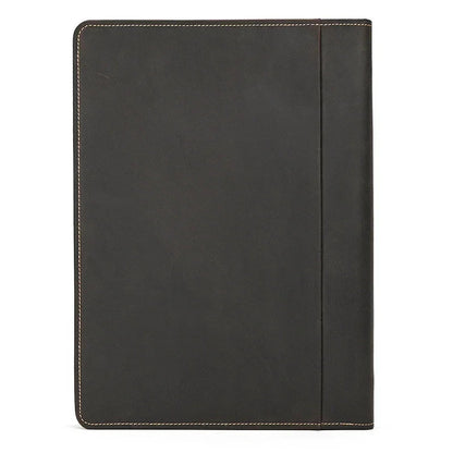 Conférencier en Cuir Marron Foncé pour Homme au Design Épuré