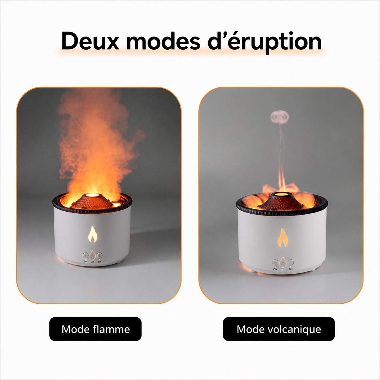 Humidificateur – Diffuseur Flamme - Effet Éruption