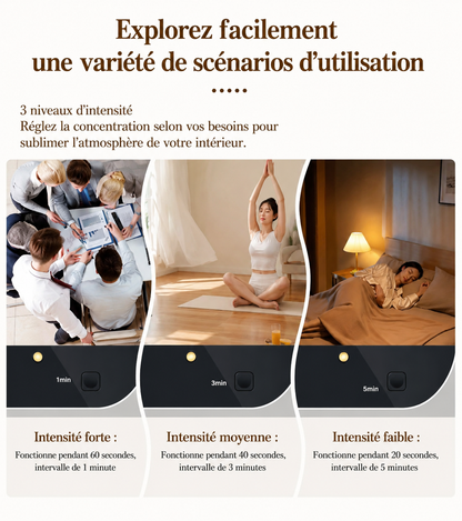 Diffuseur d'Huiles Essentielles Portable USB Rechargeable – 50 à 100 m³
