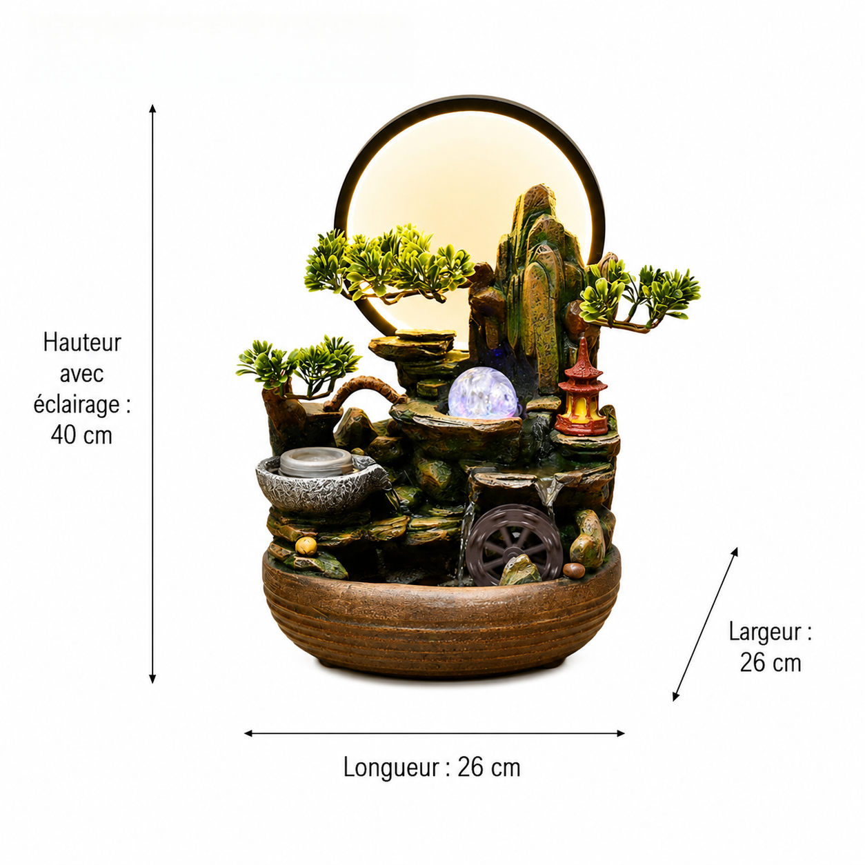 Fontaine Feng Shui de l'Harmonie et de la Sérénité