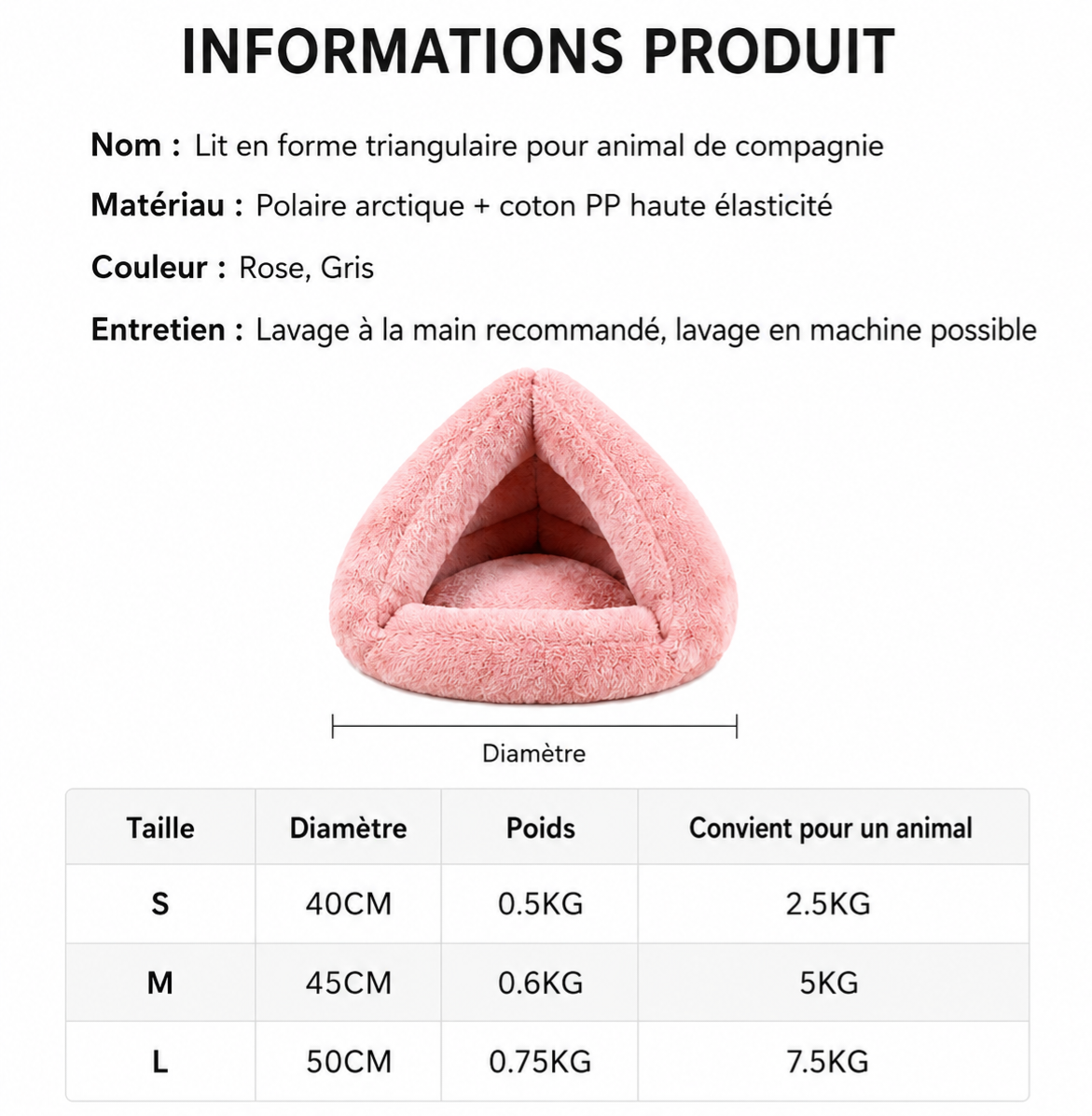 Lit Cocon Douillet pour Chien et Chat – Nid Moelleux
