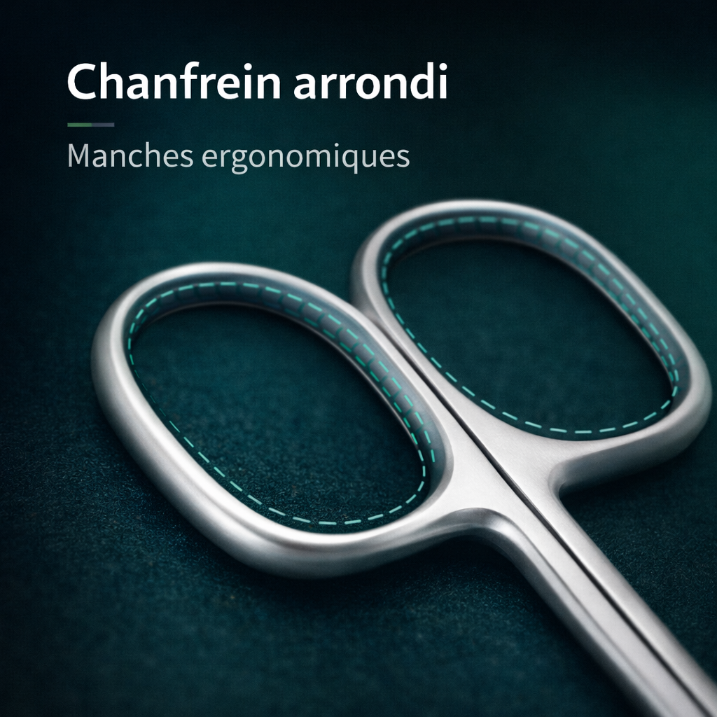 Ciseaux à Cuticules Professionnels en Acier Inoxydable – Précision Manucure et Retrait Peaux Mortes