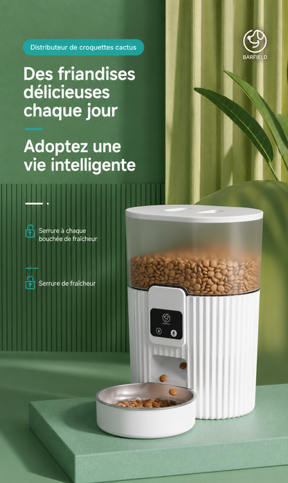 Distributeur automatique WiFi pour chats et chiens, minuteur et portions