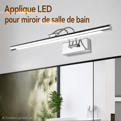 Applique Miroir LED 3 Couleurs Dimmable – Salle de Bain & Coiffeuse 50cm, 15W
