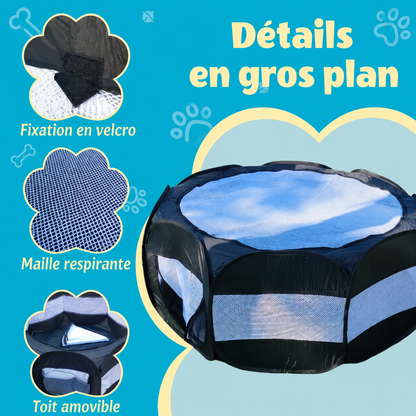 Parc Pliable pour Chiens et Chats – Intérieur & Extérieur