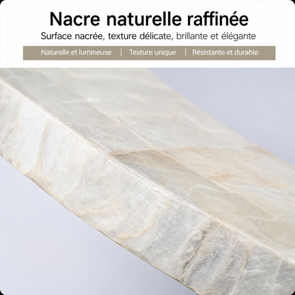 Miroir Mural Décoratif Rond – Nacre & MDF Style Nordique, 5 Designs