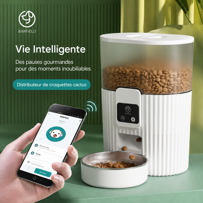 Distributeur automatique WiFi pour chats et chiens, minuteur et portions