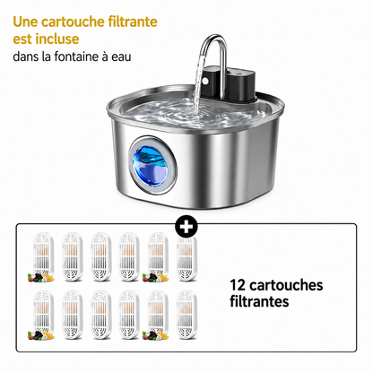 Fontaine à Eau Sans Fil - 3,2 L pour Chiens & Chats - 3 modes