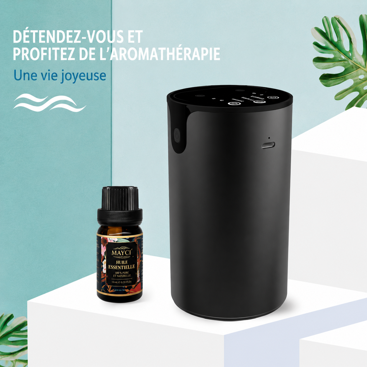 Diffuseur d'Huiles Essentielles USB Double Buse – Voiture & Maison