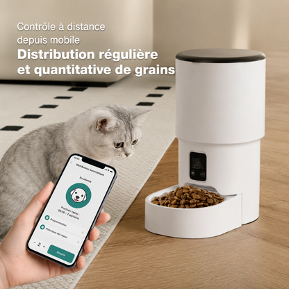 Distributeur Automatique Connecté 4L pour Chats et Chiens