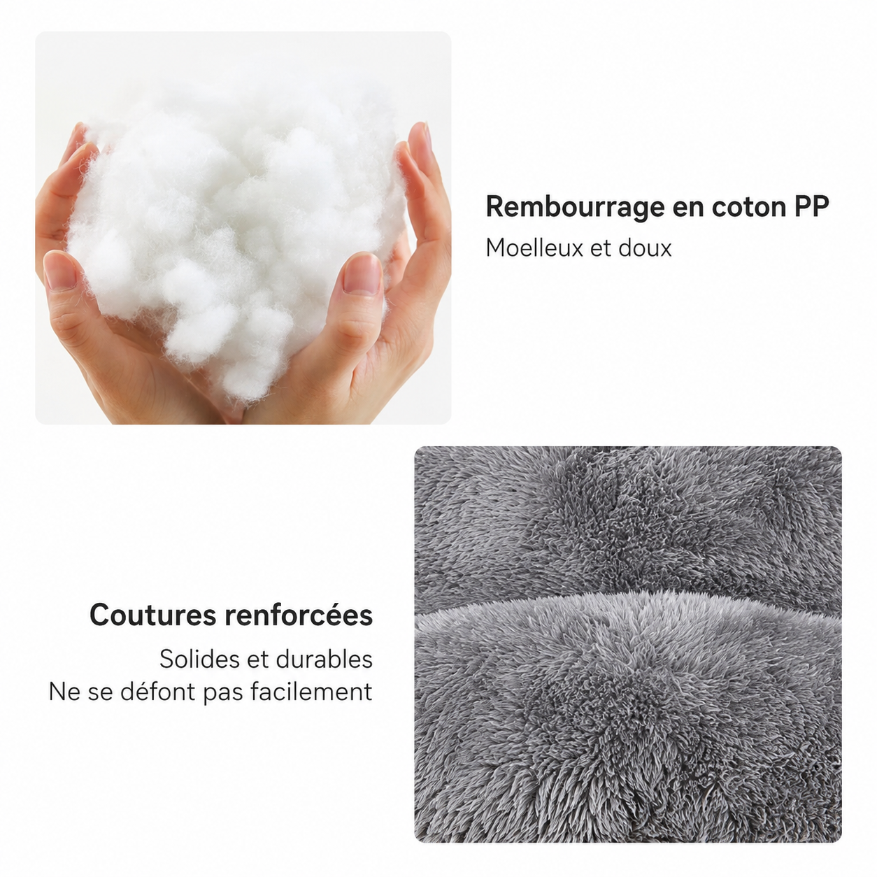 Lit Cocon Douillet pour Chien et Chat – Nid Moelleux
