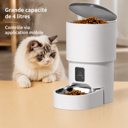 Distributeur Automatique Connecté 4L pour Chats et Chiens