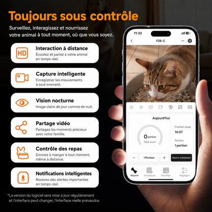 Distributeur Automatique Connecté avec Caméra HD pour chiens et chats