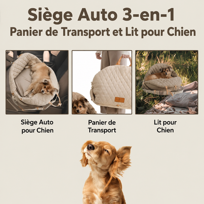 Siège Auto 3-en-1 Confort - Voyage pour Chien