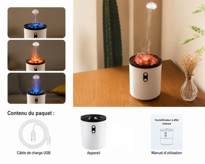 Humidificateur – Diffuseur Flamme - Effet Éruption