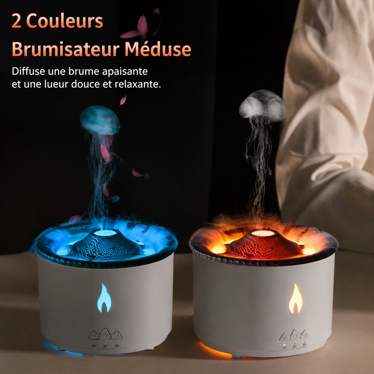 Humidificateur – Diffuseur Flamme - Effet Éruption