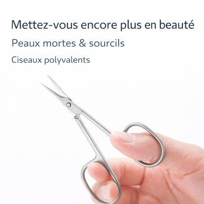 Ciseaux à Cuticules Professionnels en Acier Inoxydable – Précision Manucure et Retrait Peaux Mortes