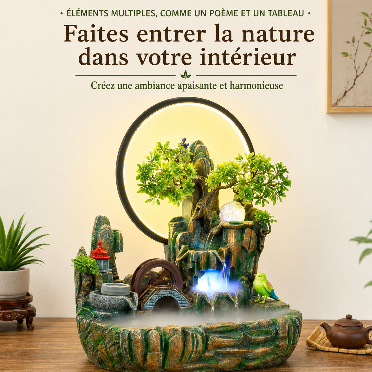 Fontaine Feng Shui de l'Harmonie et de la Sérénité
