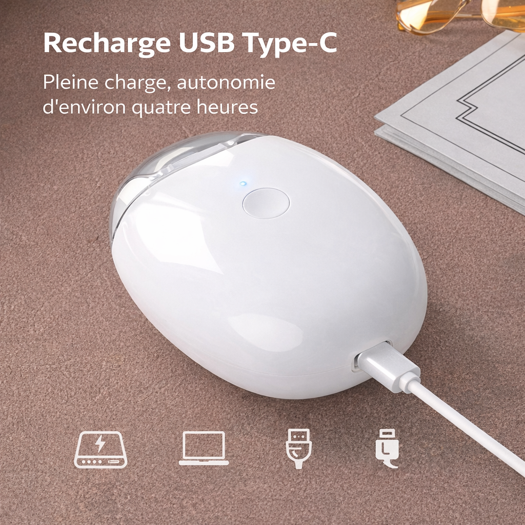 Ongles - Polissage Électrique avec LED – Silencieux (Bébé & Adulte)