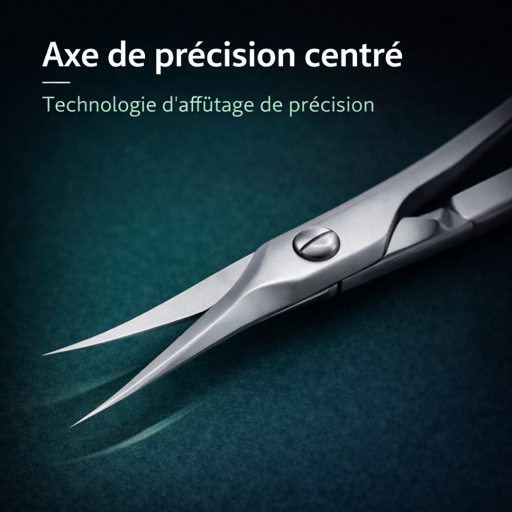 Ciseaux à Cuticules Professionnels en Acier Inoxydable – Précision Manucure et Retrait Peaux Mortes