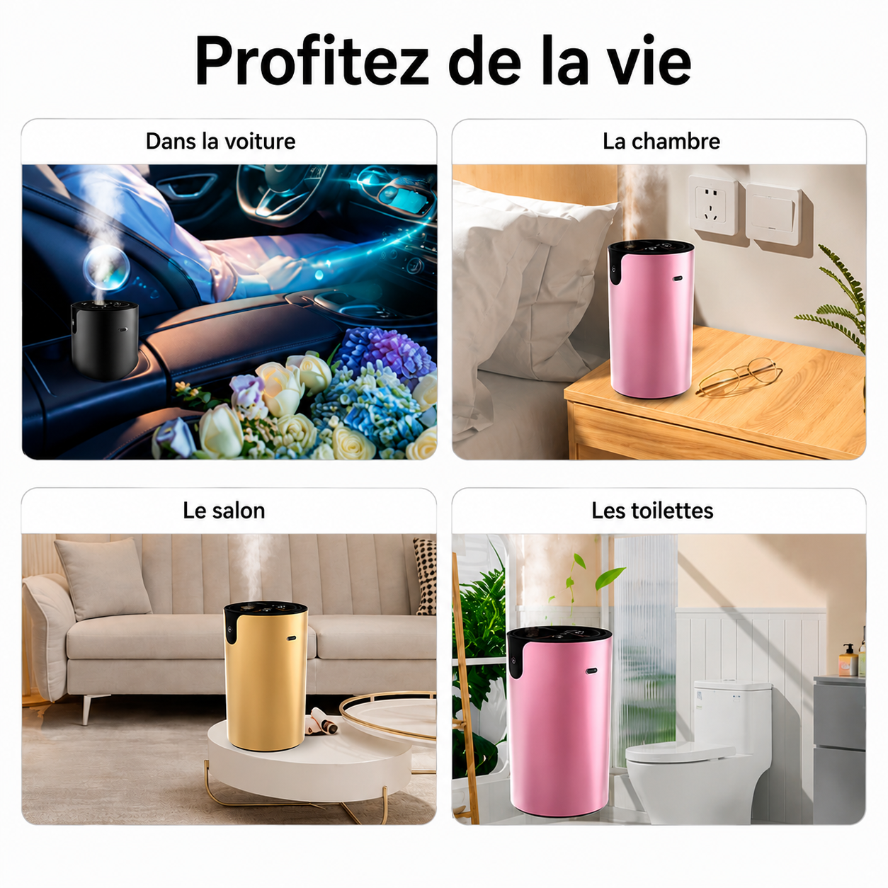 Diffuseur d'Huiles Essentielles USB Double Buse – Voiture & Maison
