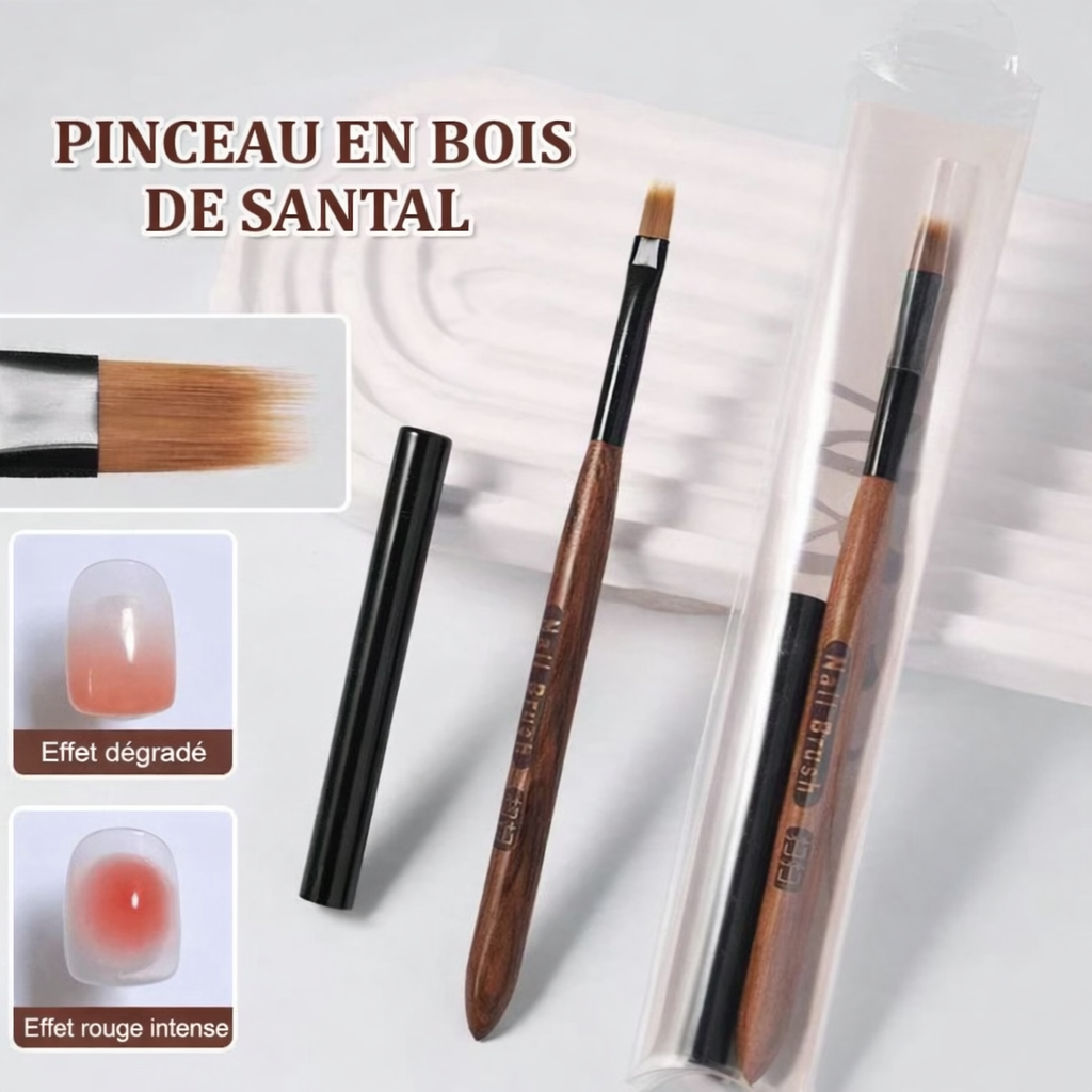 Pinceau en Bois de Santal pour Ongles – Outil de Précision pour Dessin et Décoration