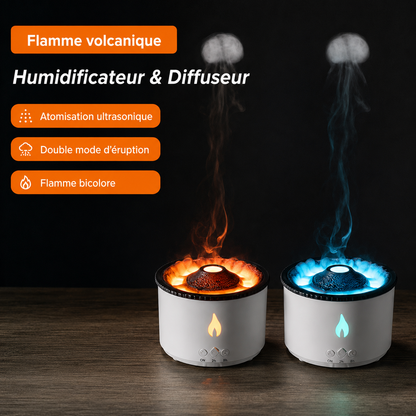 Humidificateur – Diffuseur Flamme - Effet Éruption