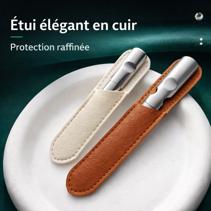 Lime à ongles professionnelle double face – acier inoxydable – précision manucure pédicure