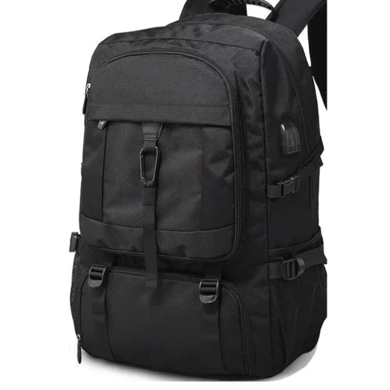 Grand Sac à Dos de Voyage Homme Noir - Format 50L ou 80L