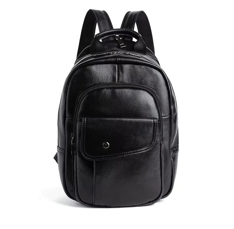 Petit Sac à Dos Homme Cuir Cognac - Format Compact Élégant
