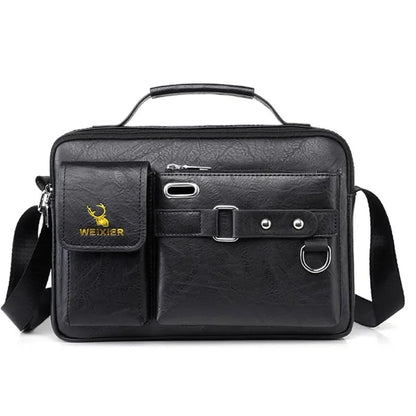 Petite Sacoche Voyage Homme Marron - Multi-Poches Pratique