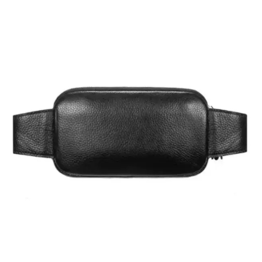 Sac Pochette pour Homme en Cuir, Compact avec Poche Zippée