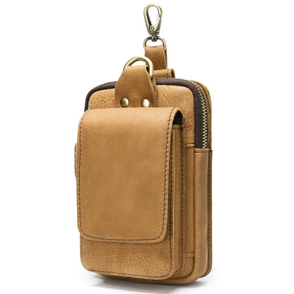 Pochette Ceinture Homme Noire - Poignée et Mousquetons Pratiques