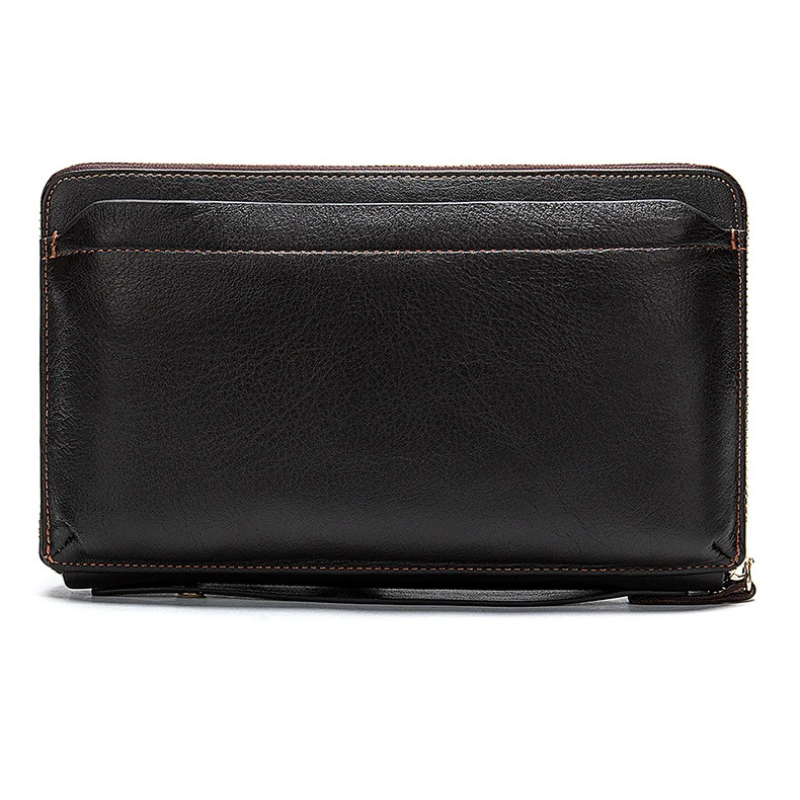 Sacoche Homme en Cuir Crazy Horse, Sac de Poitrine Multipoches