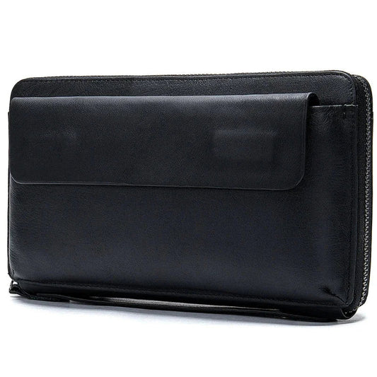 Pochette Cuir Homme 1 ou 2 tirettes