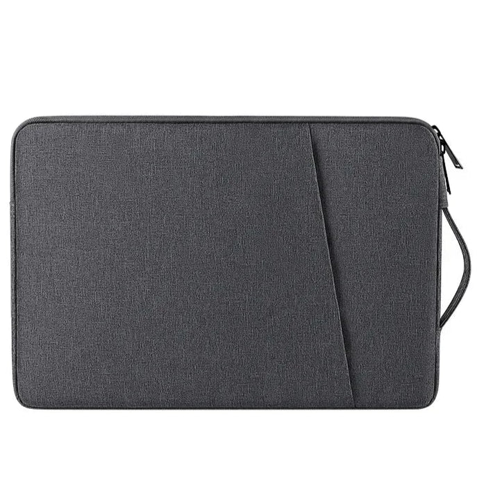 Pochette pour Ordinateur Grise - Housse Zippée avec Poignée