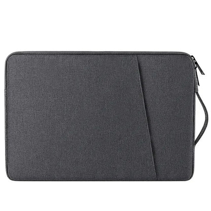 Pochette pour Ordinateur Grise - Housse Zippée avec Poignée