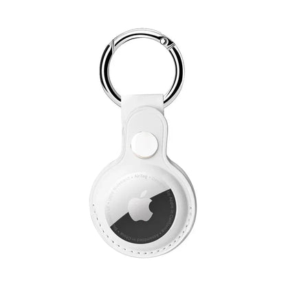 Porte-Clés en Cuir pour AirTag avec Anneau Métallique