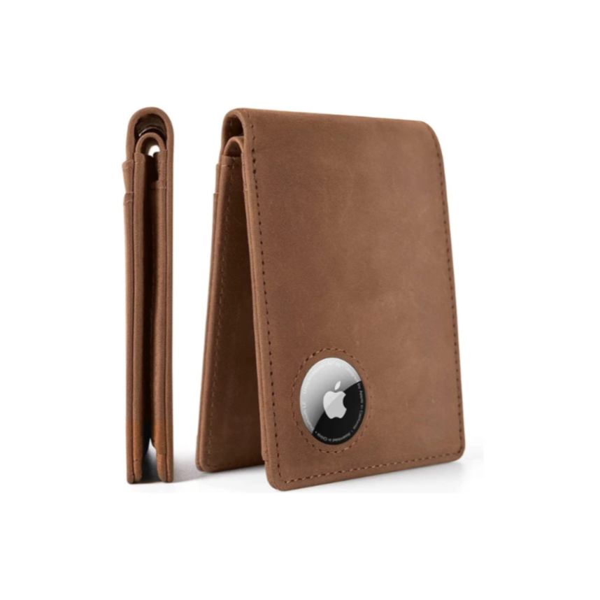Portefeuille Homme en Cuir avec Emplacement pour AirTag Intégré