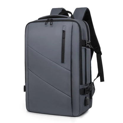 Sac à Dos 40L Homme Noir - Sac Voyage Multipoche Extensible