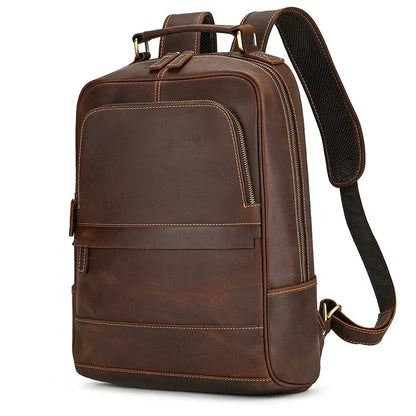 Sac à Dos Cuir Homme Ordinateur Noir - Sac Business Sobre