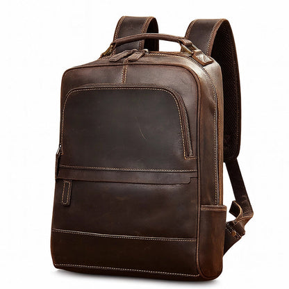 Sac à Dos Cuir Homme Ordinateur Noir - Sac Business Sobre