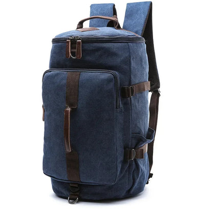 Sac de Voyage en Tissu Camel Homme - Sac Week-end Multipoche