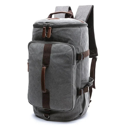 Sac de Voyage en Tissu Camel Homme - Sac Week-end Multipoche
