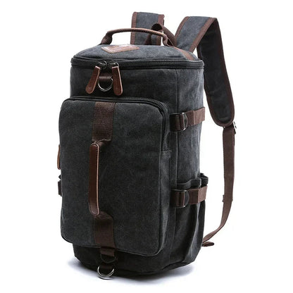 Sac de Voyage en Tissu Camel Homme - Sac Week-end Multipoche